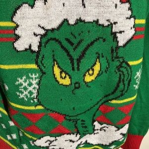 Grinch Christmas Sweater Size XXL Green and Red Dr Seuss Character